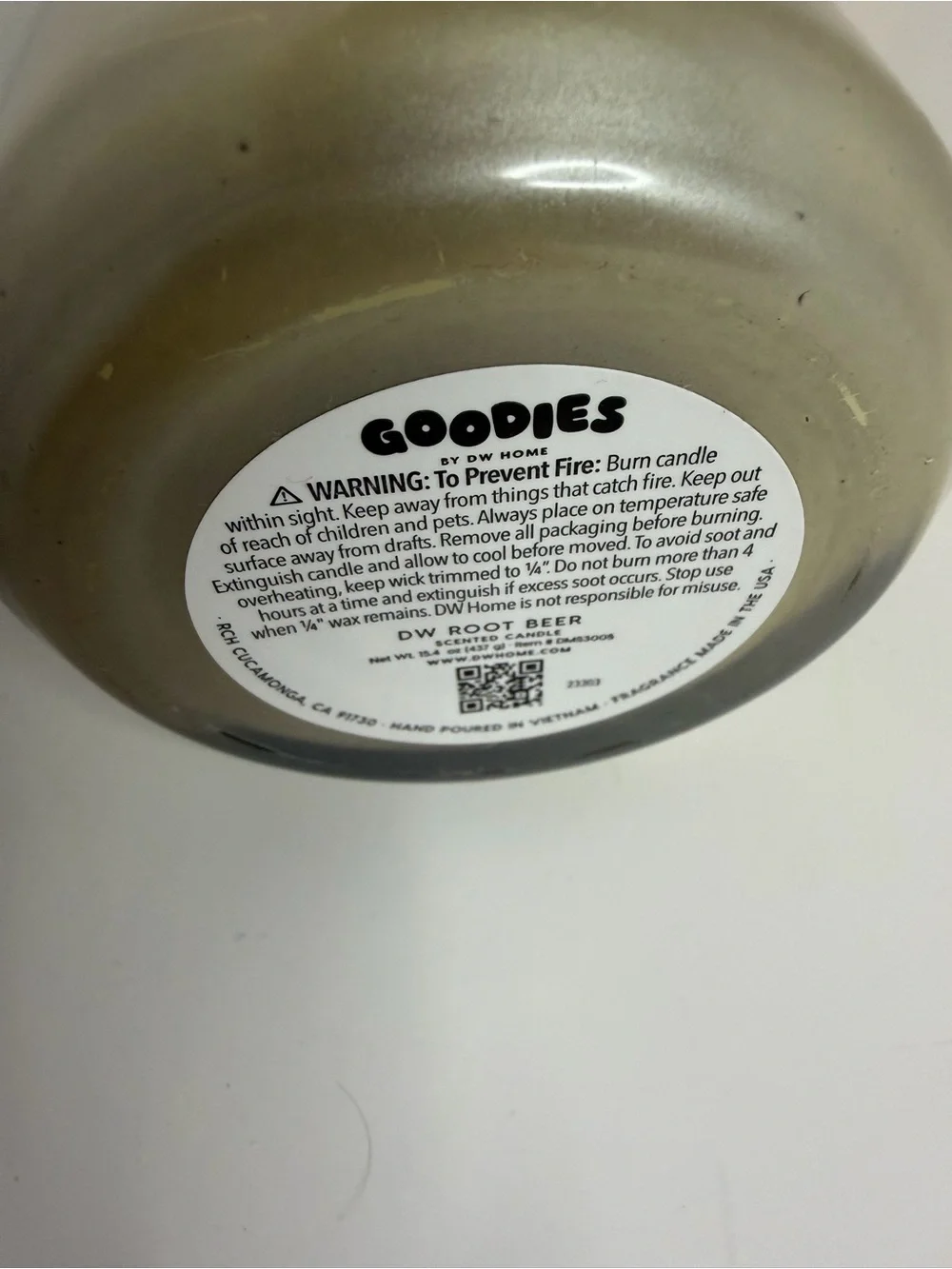 DW Rootbeer just aroma